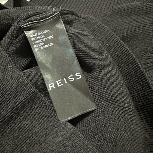 REISS Black Off‎ the shoulder with straps Shirt XS - Picture 3 of 8